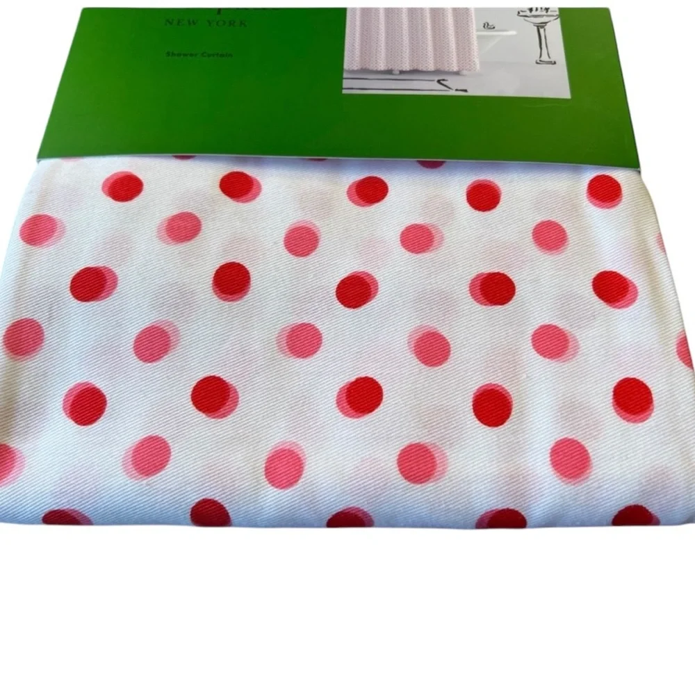 Kate Spade Fiesta Dots Shower Curtain NWT